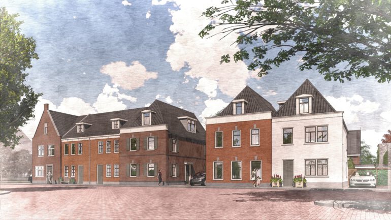 Energieneutrale herenhuizen in project de Meelfabriek Ameide