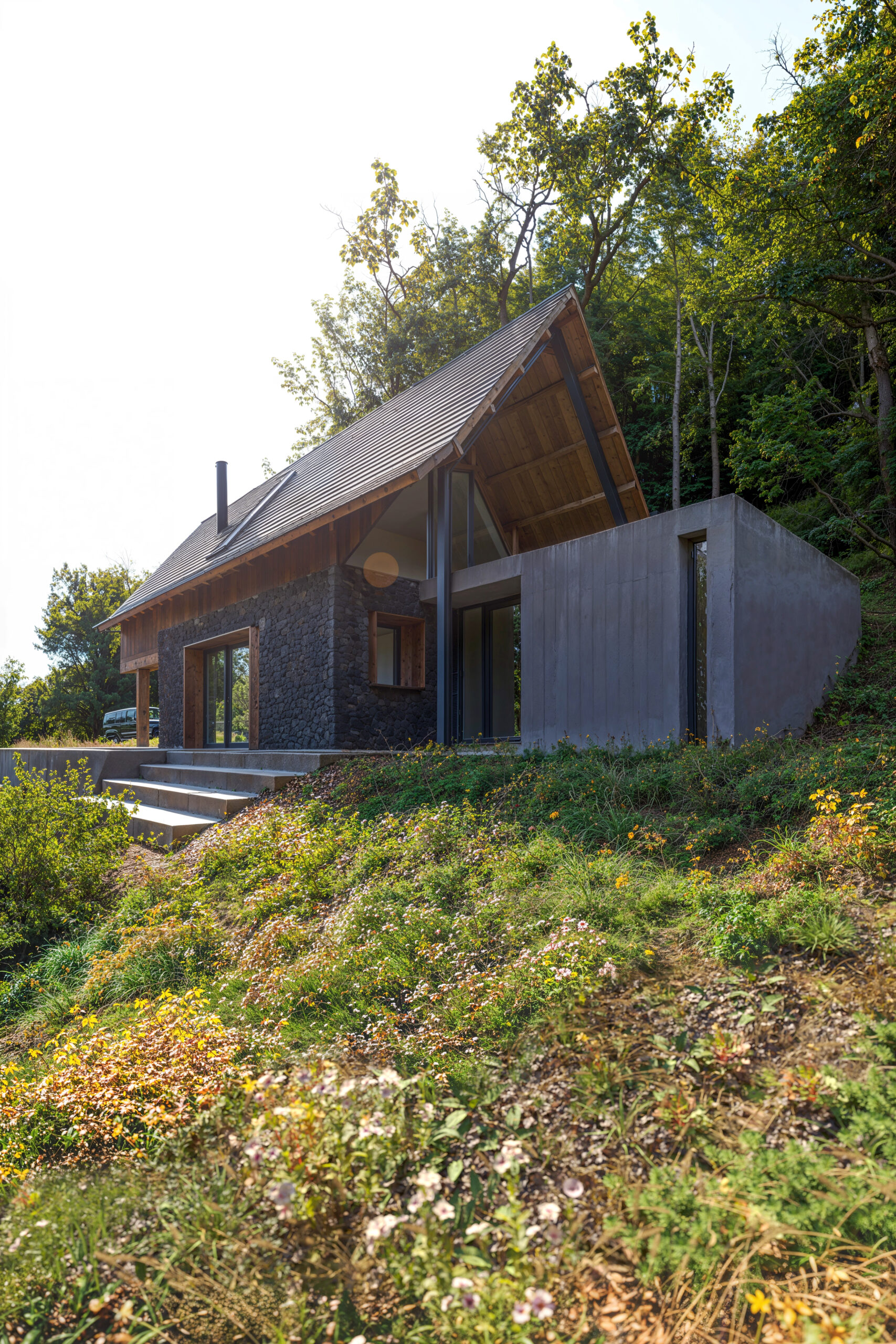 transformatie berghut naar vakantiewoning ontwerp bikker architecten