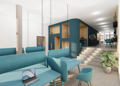 Modern interieurontwerp voor ingenieursbureau in Delft