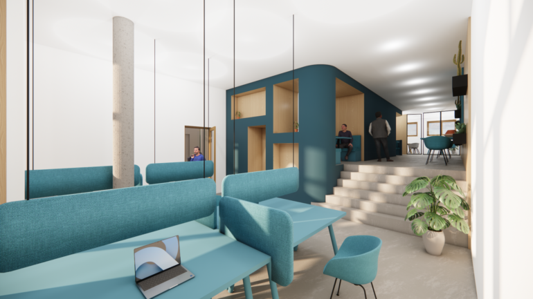 Modern interieurontwerp voor ingenieursbureau in Delft