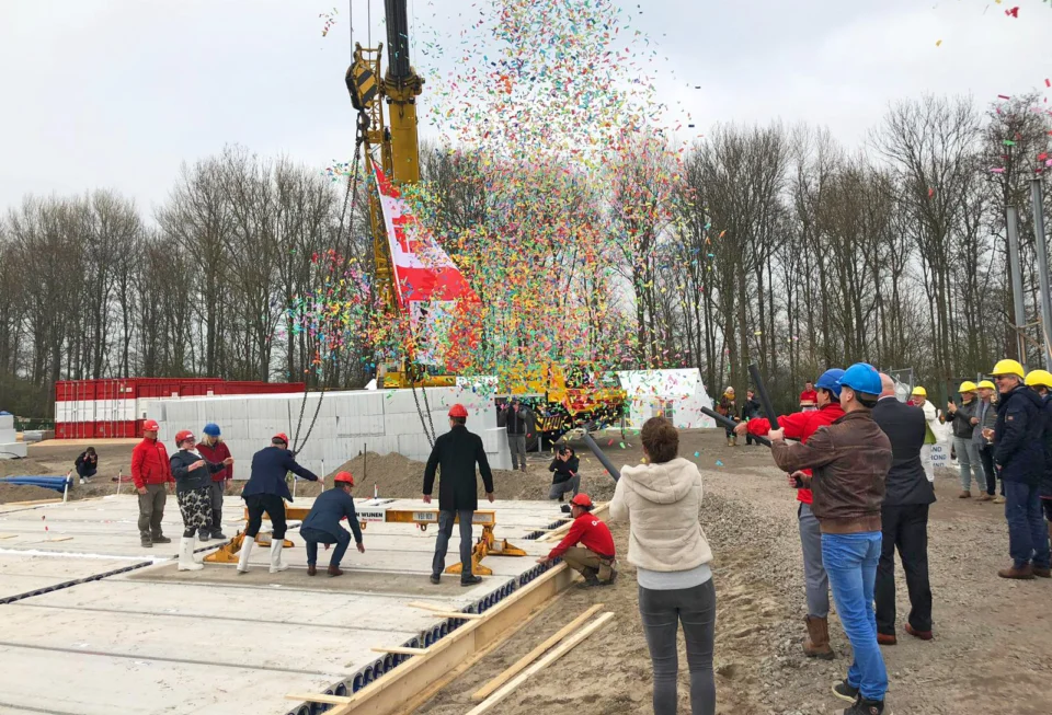 Feestelijk startsein van de start bouw op landgoed Schoonenburgh