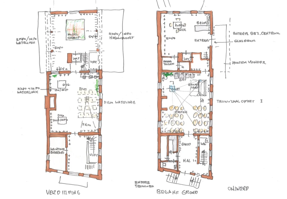 Schetsplan aanpassingen Stadhuis Nieuwpoort Schetsplan aanpassingen Stadhuis Nieuwpoort