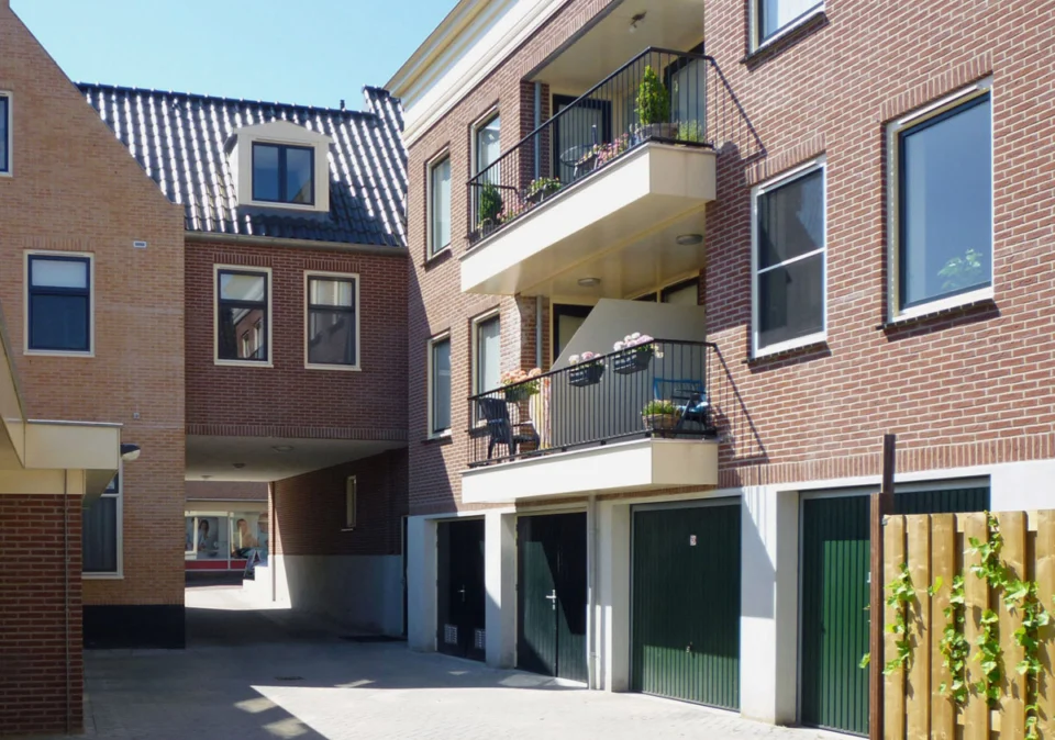 Binnenterrein appartementen Groot-Ammers