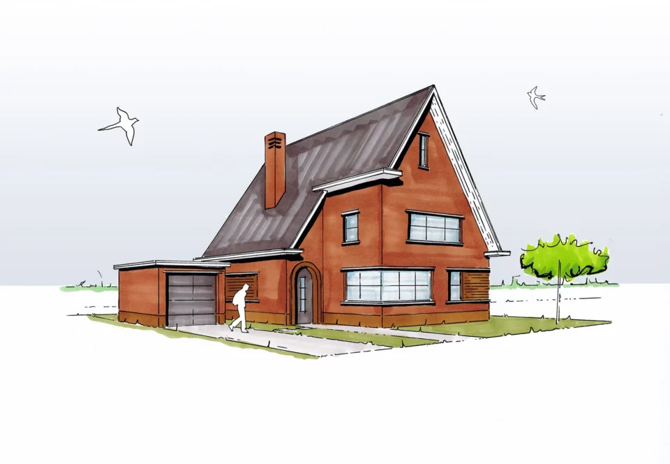 Ontwerp jaren-30-woning Architect Bikker. Landelijke kavels Ontwerp jaren 30 woning architect bikker landelijke kavels