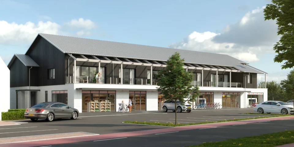Nieuwbouw fietsenwinkel appartementen ijzerman ottoland Nieuwbouw fietsenwinkel appartementen ijzerman ottoland