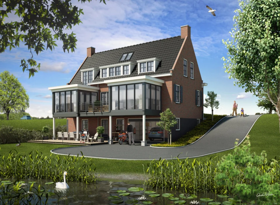 Dijkwoning - achterzijde