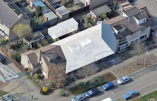 Luchtfoto uitkoopregeling nieuw lekkerland