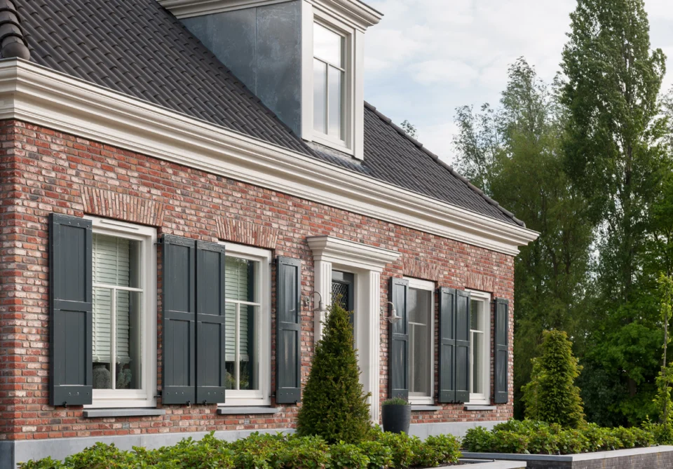 Voorgevel van de notariswoning Voorgevel notariswoning