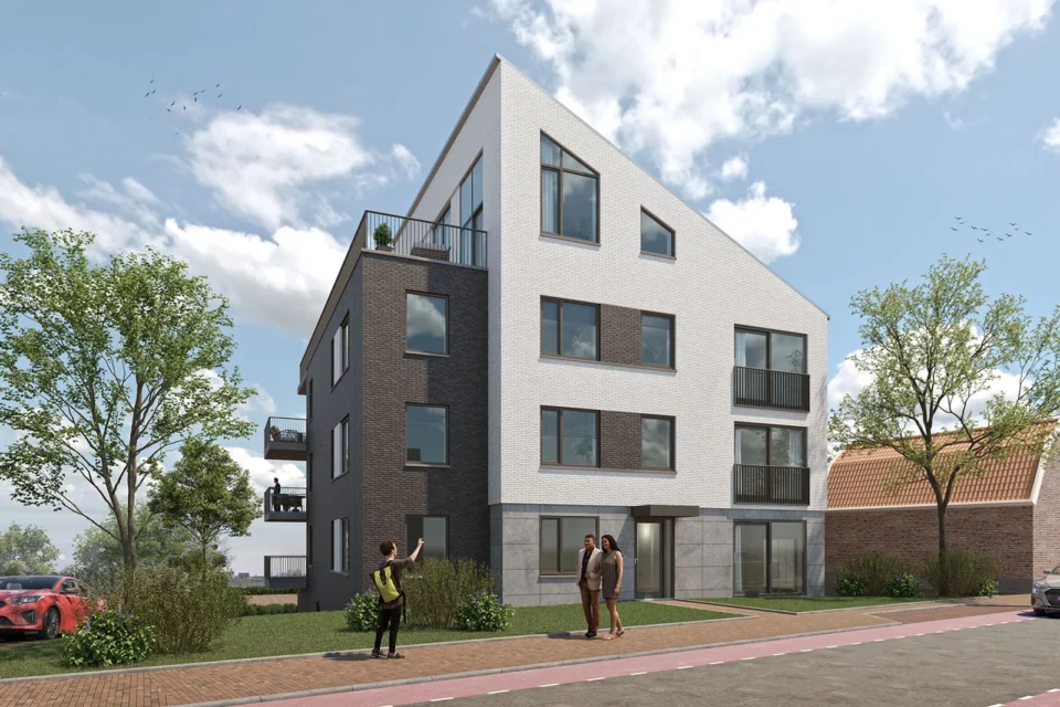 appartementengebouw groot ammers voorzijde architect bikker