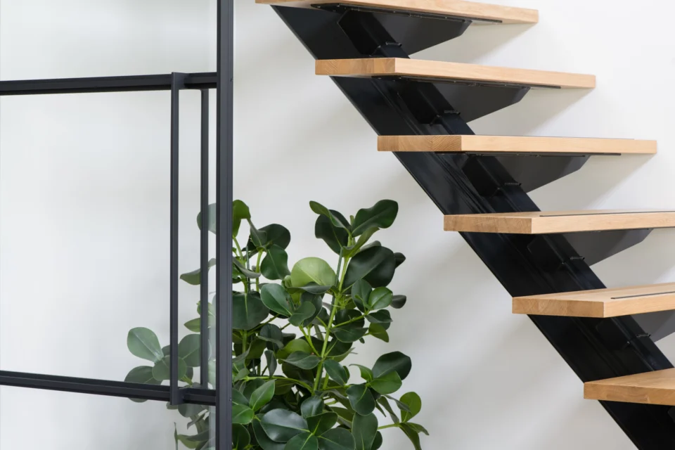 deur staal trap staal met hout bikker architecten deur staal trap staal met hout bikker architecten