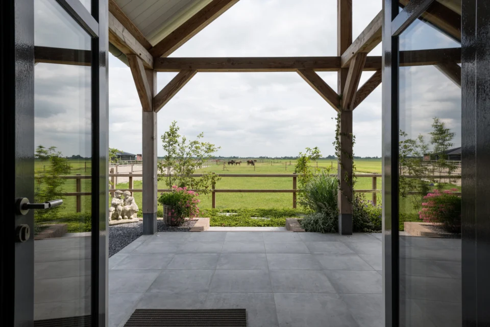 uitzicht woonkamer nieuwbouw landelijke woning uitzicht woonkamer nieuwbouw landelijke woning