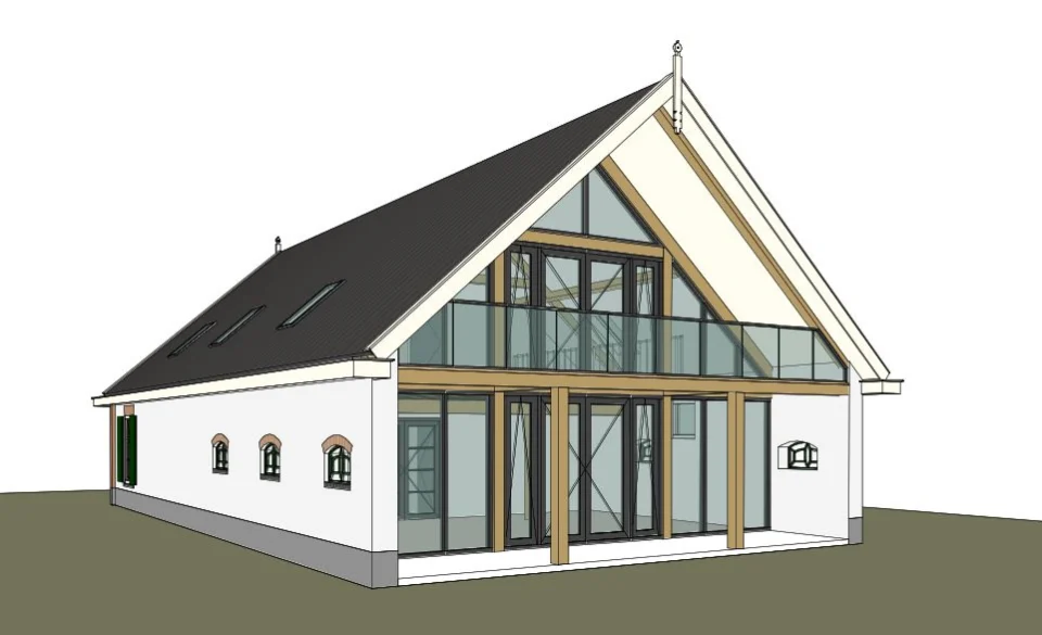 woning houtbouw eindsituatie achtergevel woning houtbouw eindsituatie achtergevel