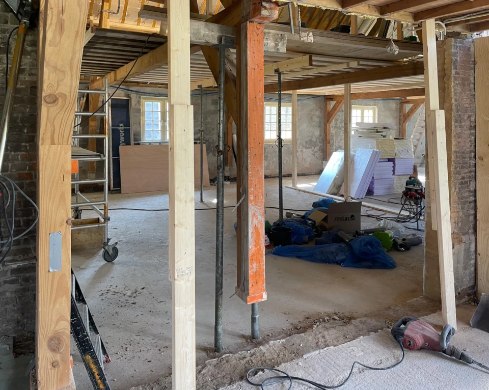 Verbouw binnenzijde rijksmonument werkzaamheden