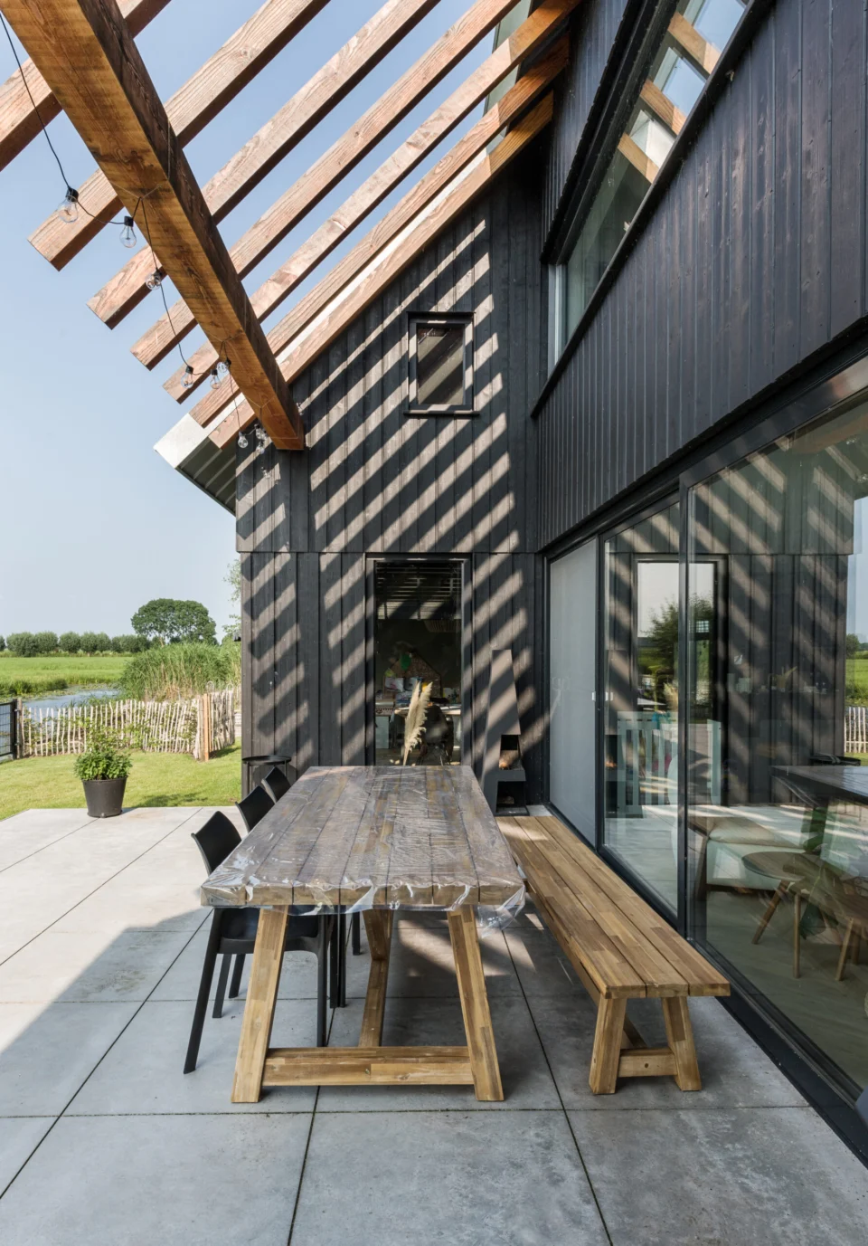 schuurwoning overdekt terras architect bikker