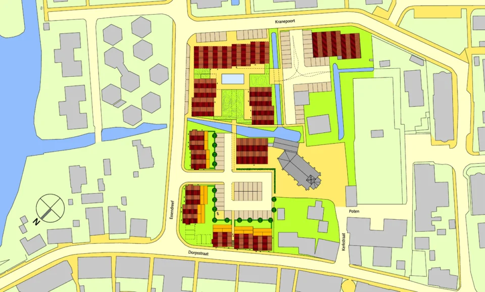 Situatie centrumplan Gouderak Situatie centrumplan Gouderak