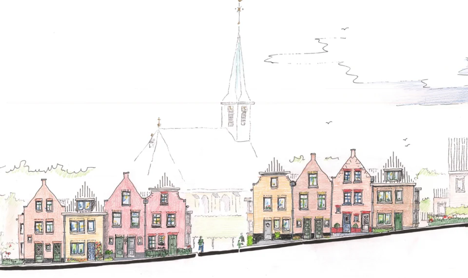 Gevelontwerp centrum Gouderak Gevelontwerp centrum Gouderak