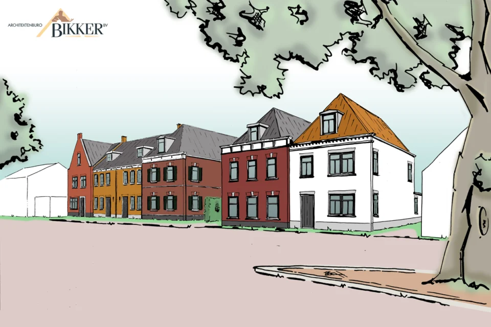 Ontwerp woningen Meelfabriek Ameide