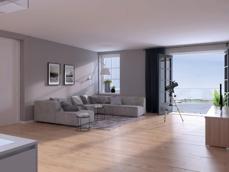 Impressie woonkamer appartement Ameide Impressie woonkamer appartement Ameide