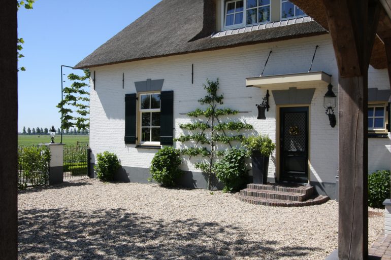 Aanzicht boerderij na verbouwen