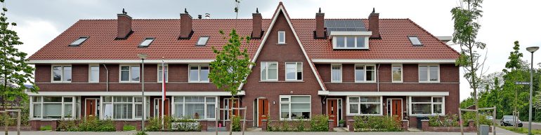 Totaalbeeld jaren 30 woningen CPO Schiedam