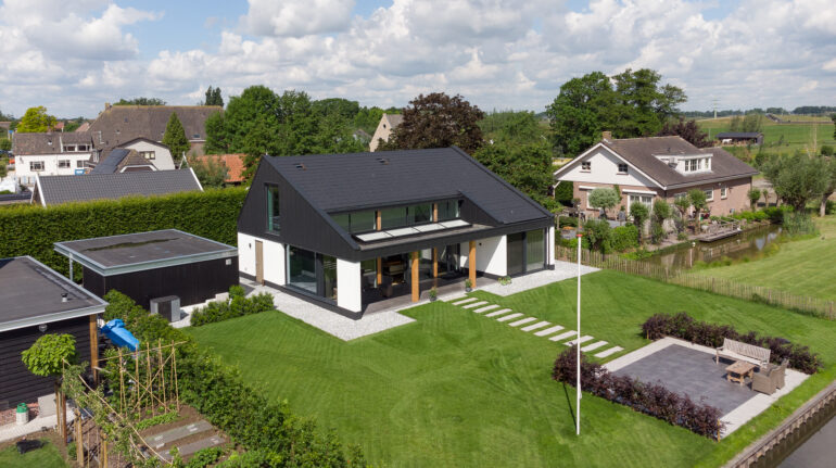 moderne woning tuin bikker architectenbureau