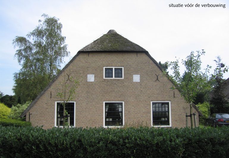 Situatie voor de verbouwing van de boerderij