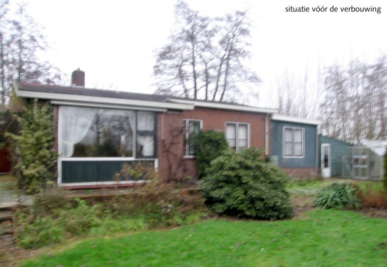 Situatie voor verbouwen van de bungalow