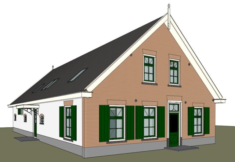 woning houtbouw eindsituatie