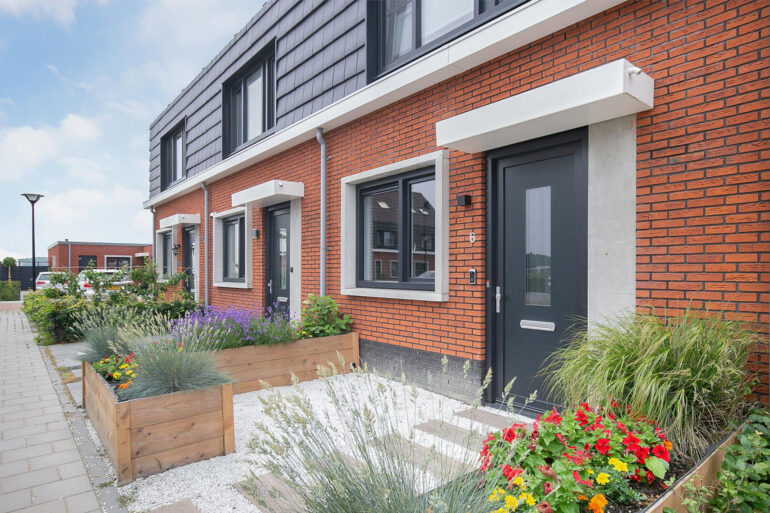 woningen ameide voorgevels